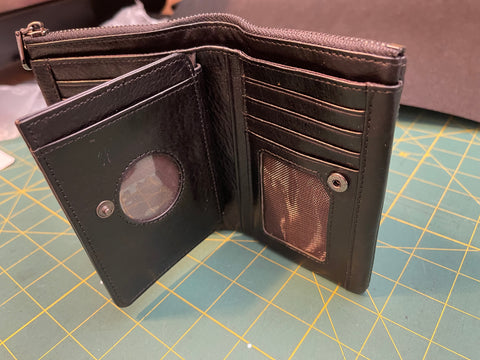 Wallet Black with coin sleeve